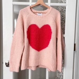 OLD NAVY Heart Sweater Sz L